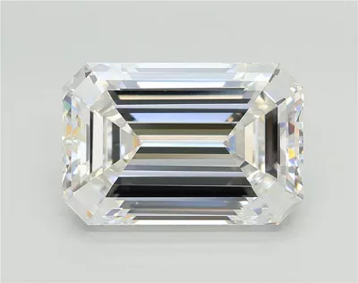 7.05ct F VS1 Excellent Cut Emerald Lab Grown Diamond