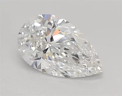 0.88ct D VVS1 Rare Carat Ideal Cut Pear Lab Grown Diamond