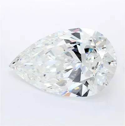 11.07ct F VVS2 Rare Carat Ideal Cut Pear Lab Grown Diamond