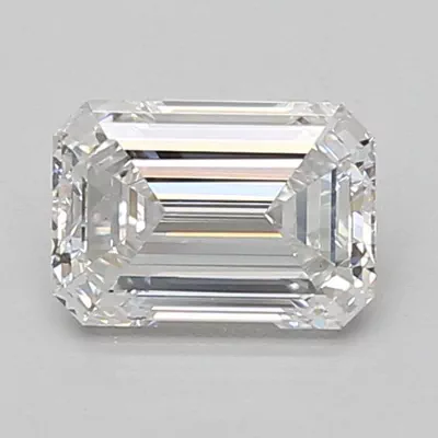 1.24ct D VS1 Rare Carat Ideal Cut Emerald Lab Grown Diamond