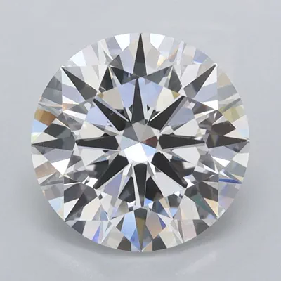 2.51ct D VS1 Rare Carat Ideal Cut Round Lab Grown Diamond