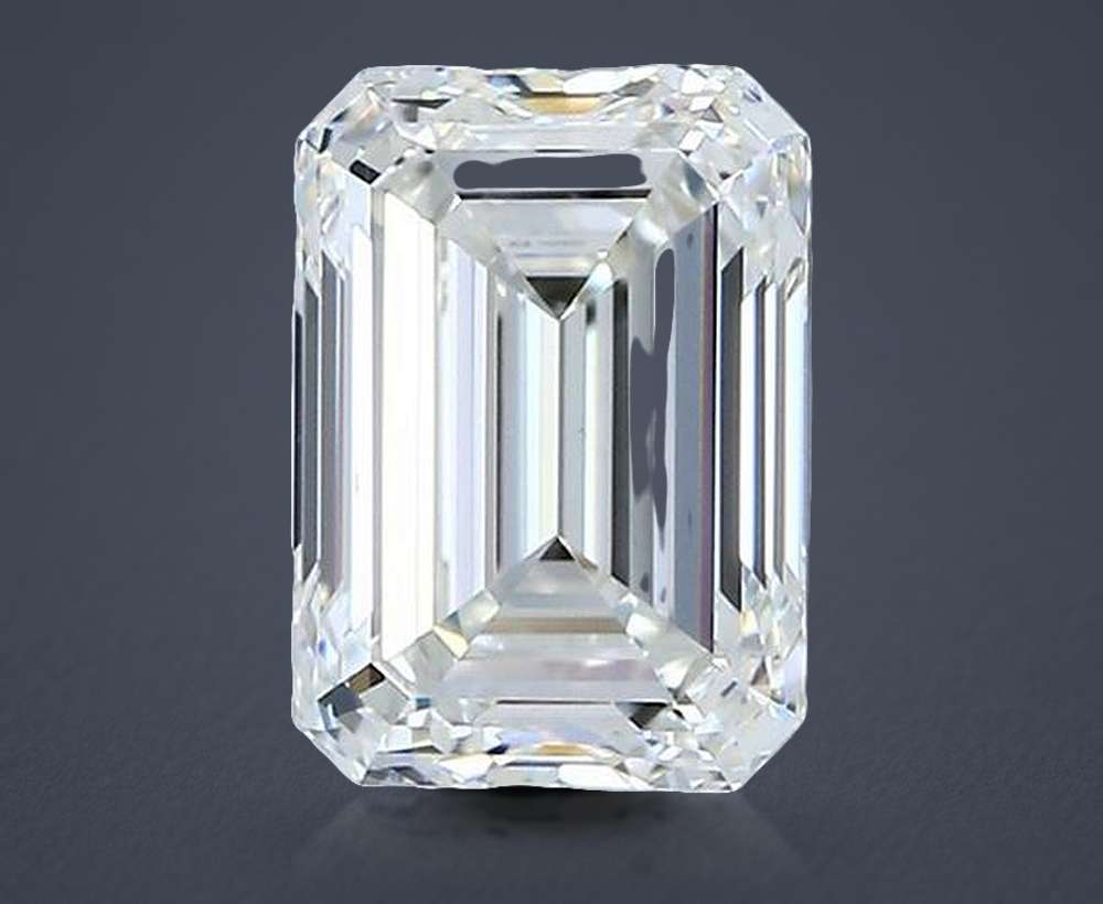 1.70ct H VS1 Rare Carat Ideal Cut Emerald Diamond