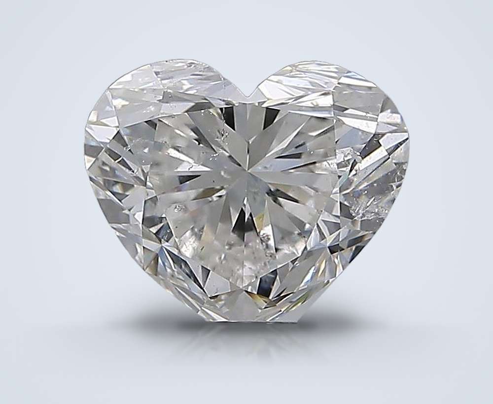 3.01ct H SI2 Rare Carat Ideal Cut Heart Diamond