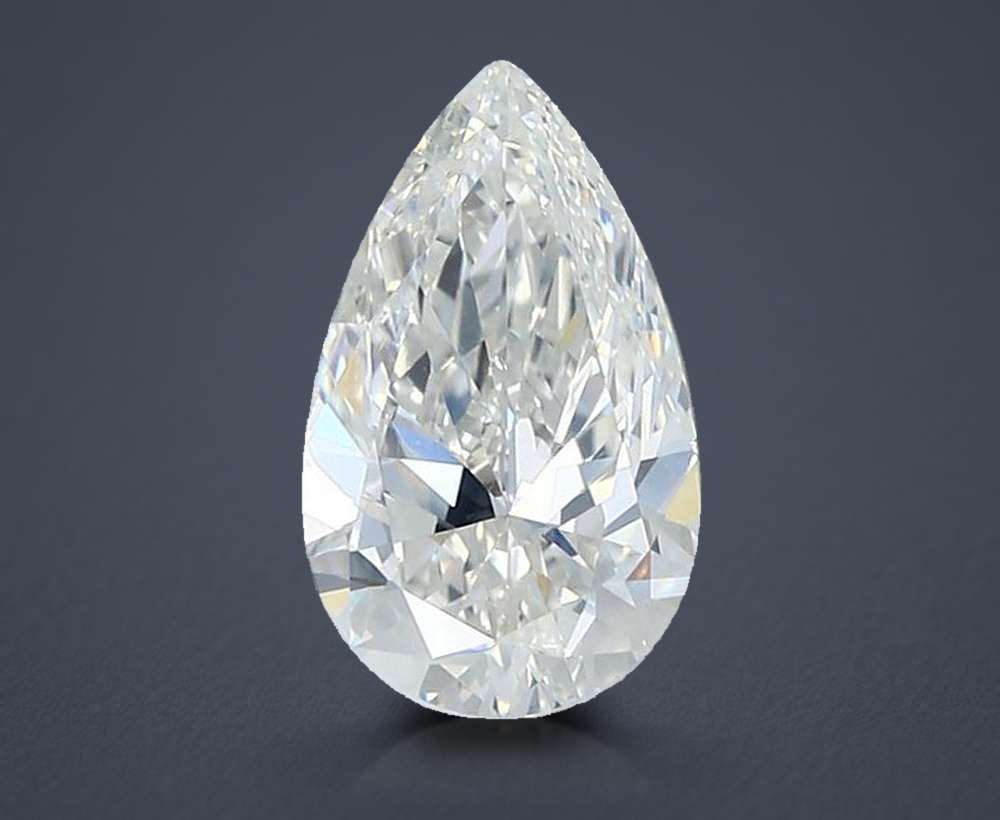 1.51ct H SI1 Rare Carat Ideal Cut Pear Diamond