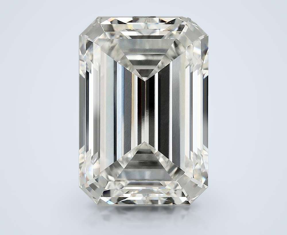13.10ct F VVS2 Rare Carat Ideal Cut Emerald Lab Grown Diamond