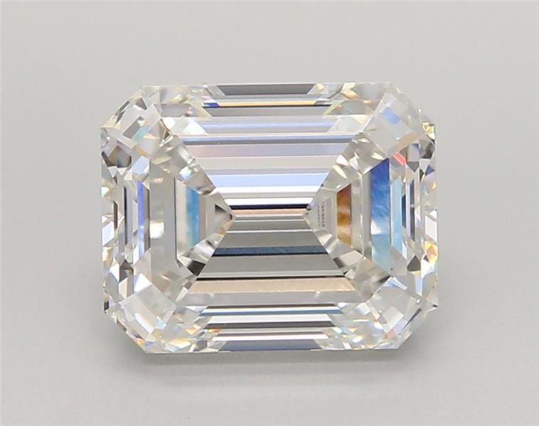 4.06ct F VVS2 Rare Carat Ideal Cut Emerald Lab Grown Diamond