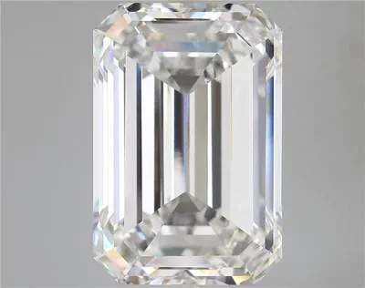 16.85ct F VVS2 Rare Carat Ideal Cut Emerald Lab Grown Diamond