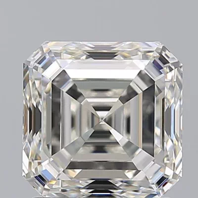 2.01ct J VVS2 Rare Carat Ideal Cut Asscher Diamond