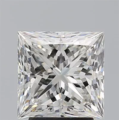 3.21ct H VS1 Rare Carat Ideal Cut Princess Diamond