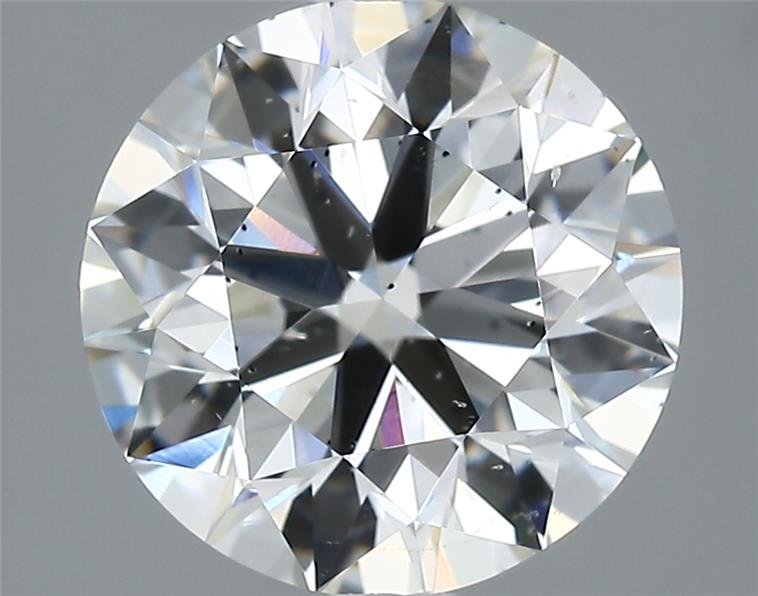 2.19ct I SI2 Rare Carat Ideal Cut Round Diamond