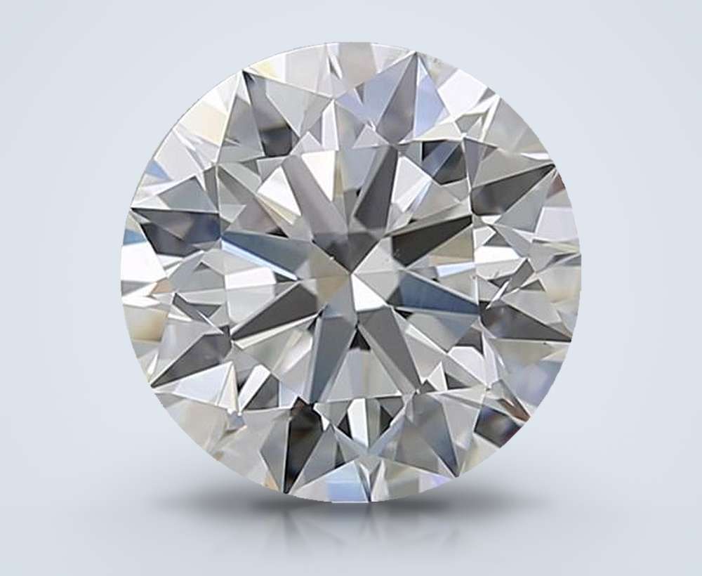 3.52ct F VS2 Rare Carat Ideal Cut Round Diamond