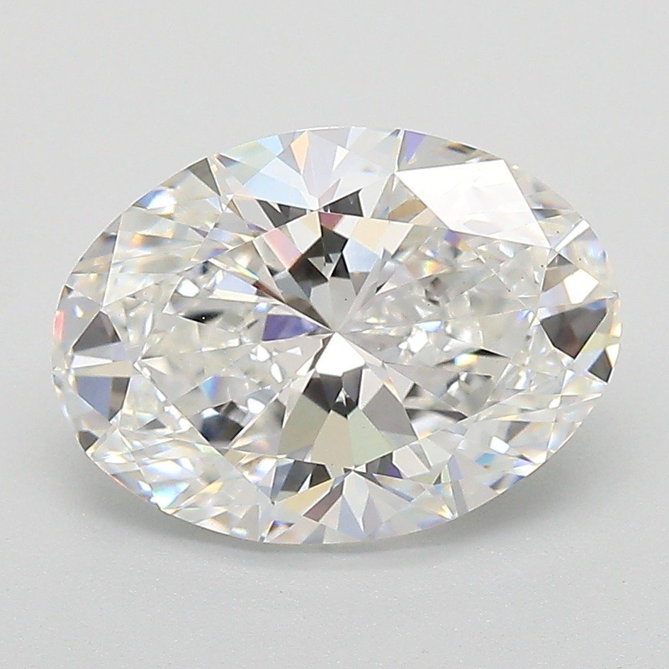 3.09ct E VS1 Rare Carat Ideal Cut Oval Lab Grown Diamond