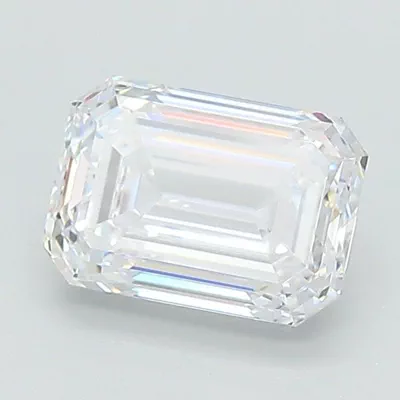 1.50ct D VS1 Rare Carat Ideal Cut Emerald Lab Grown Diamond