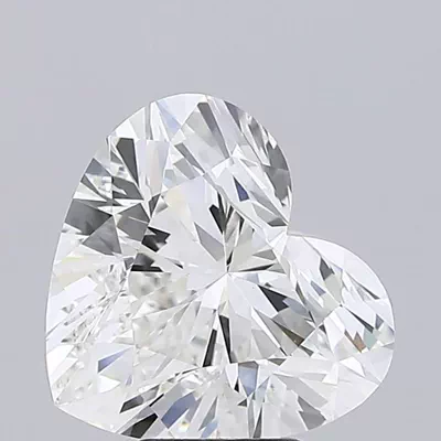 5.51ct G VVS2 Rare Carat Ideal Cut Heart Lab Grown Diamond