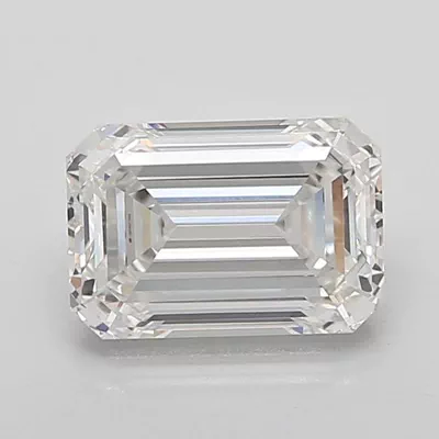 4.06ct F VVS2 Rare Carat Ideal Cut Emerald Lab Grown Diamond