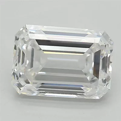 1.57ct D VS2 Excellent Cut Emerald Lab Grown Diamond
