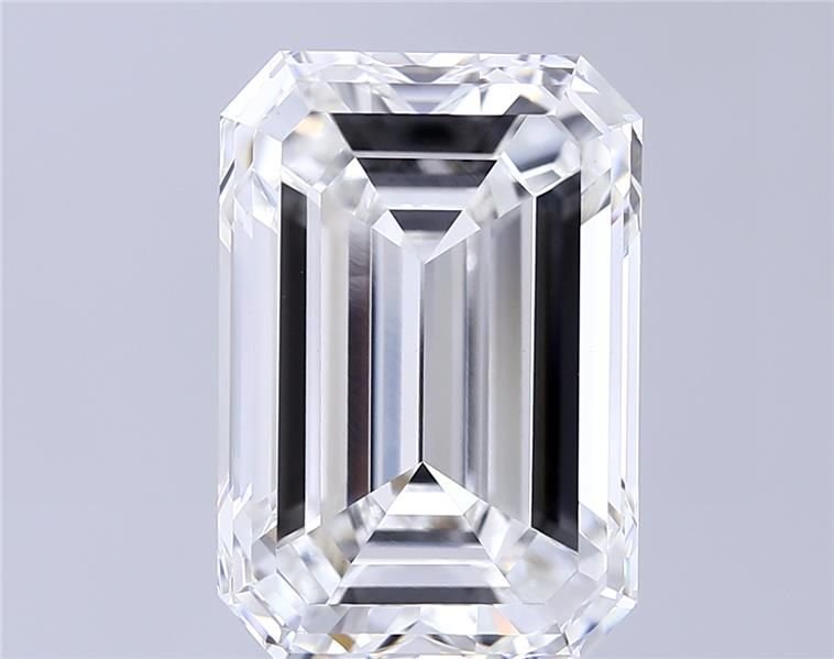 13.05ct F VVS2 Very Good Cut Emerald Lab Grown Diamond