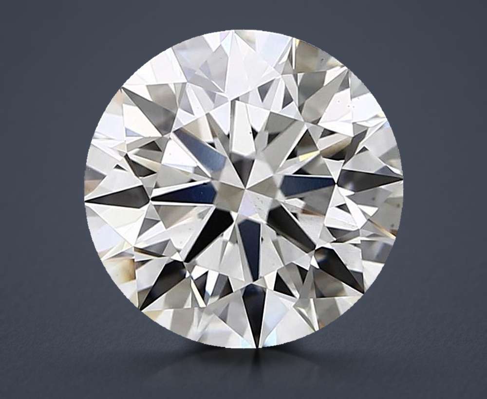 3.84ct H VS2 Rare Carat Ideal Cut Round Lab Grown Diamond
