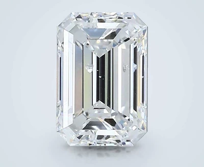1.59ct E SI2 Rare Carat Ideal Cut Emerald Diamond