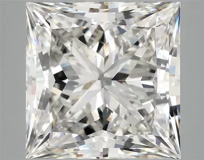 5.04ct G VS2 Rare Carat Ideal Cut Princess Lab Grown Diamond