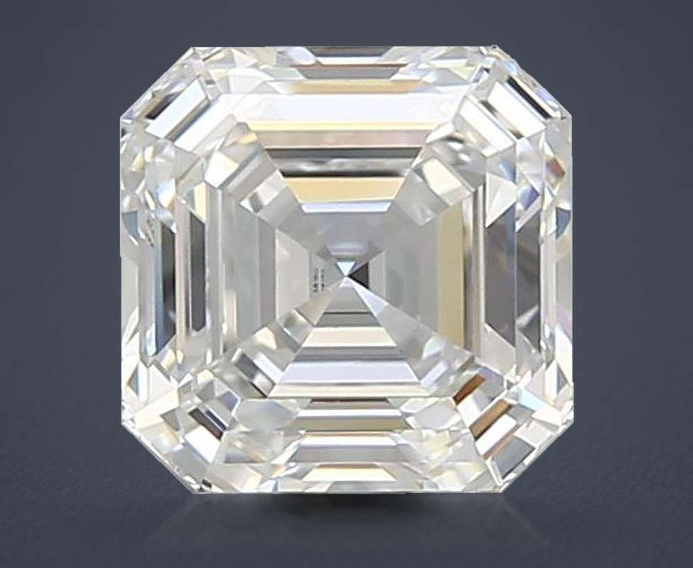 2.09ct D VVS1 Rare Carat Ideal Cut Asscher Lab Grown Diamond