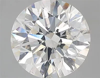 3.02ct E SI2 Rare Carat Ideal Cut Round Diamond