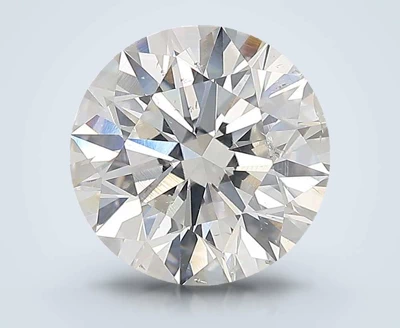 3.02ct E SI2 Rare Carat Ideal Cut Round Diamond