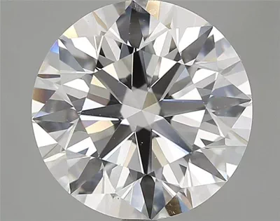 5.28ct D VS2 Rare Carat Ideal Cut Round Diamond