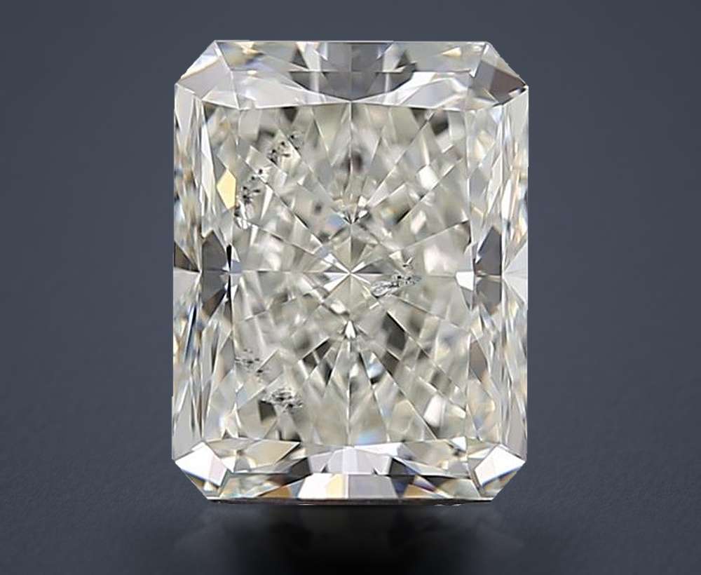 2.22ct H SI2 Rare Carat Ideal Cut Radiant Diamond