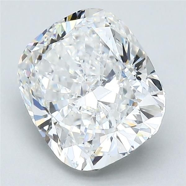 3.24ct F SI1 Rare Carat Ideal Cut Cushion Diamond