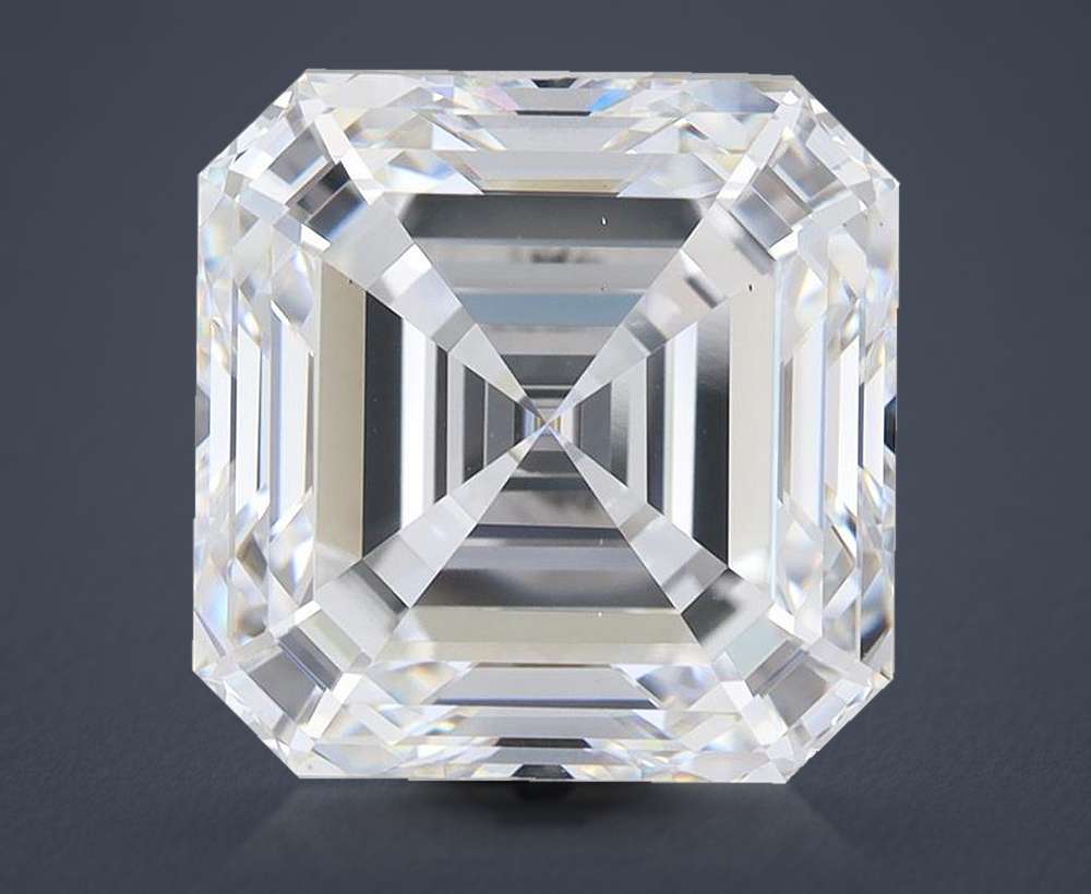 8.41ct F VS1 Excellent Cut Asscher Lab Grown Diamond
