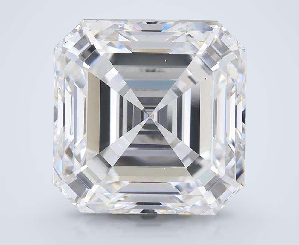 8.41ct F VS1 Excellent Cut Asscher Lab Grown Diamond