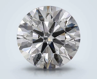 4.01ct F SI2 Rare Carat Ideal Cut Round Diamond