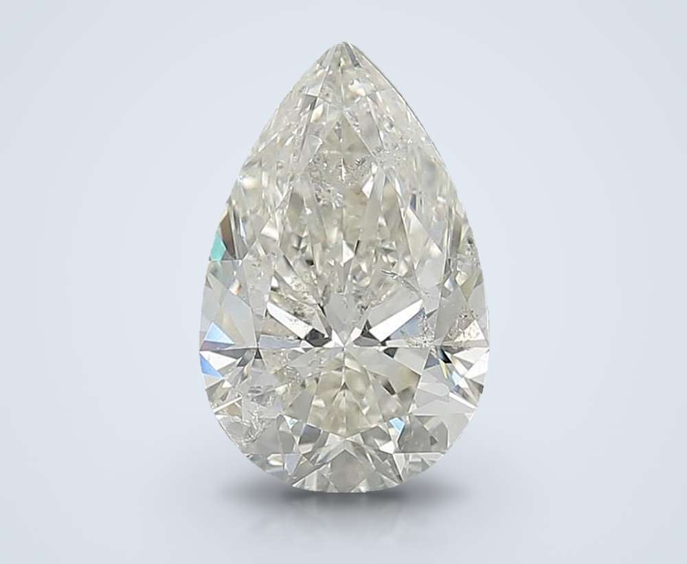 2.53ct J SI2 Rare Carat Ideal Cut Pear Diamond