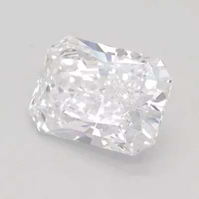 1.41ct D VVS2 Rare Carat Ideal Cut Radiant Lab Grown Diamond