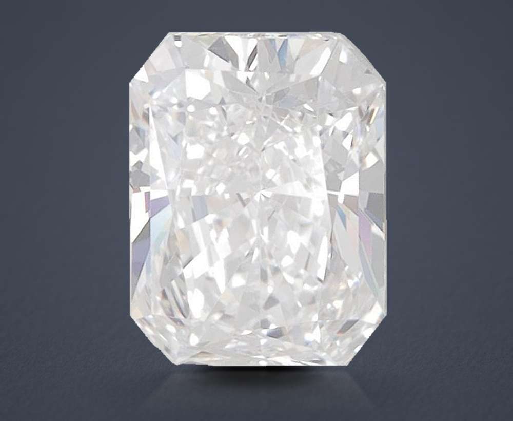 1.41ct D VVS2 Rare Carat Ideal Cut Radiant Lab Grown Diamond