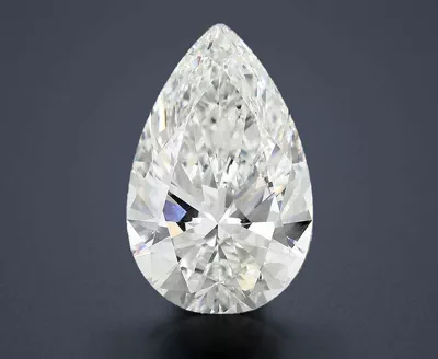 11.60ct F VVS2 Rare Carat Ideal Cut Pear Lab Grown Diamond