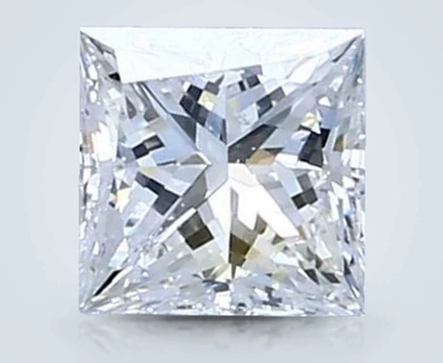 0.71ct F SI1 Rare Carat Ideal Cut Princess Diamond