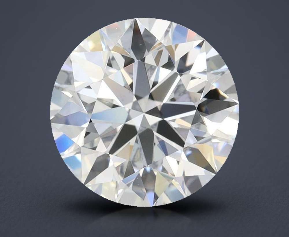 2.77ct D VVS1 Rare Carat Ideal Cut Round Lab Grown Diamond