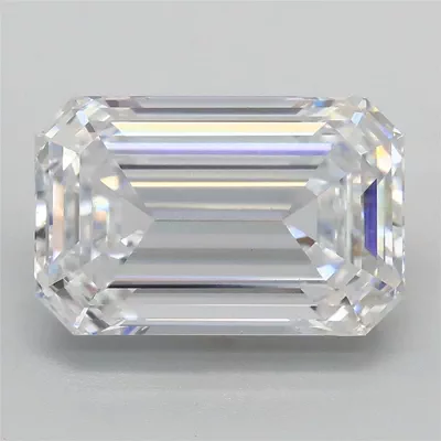 3.08ct D VS1 Rare Carat Ideal Cut Emerald Lab Grown Diamond