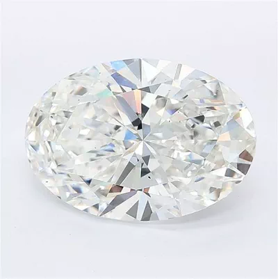 4.09ct F VS1 Rare Carat Ideal Cut Oval Lab Grown Diamond