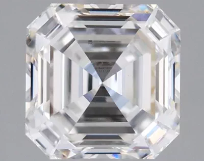 1.53ct F VVS2 Very Good Cut Asscher Lab Grown Diamond