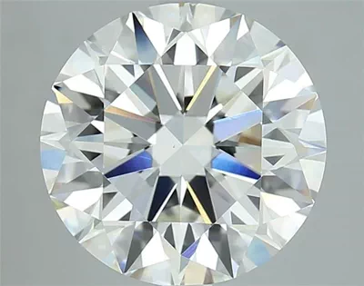 4.05ct H VVS2 Rare Carat Ideal Cut Round Diamond