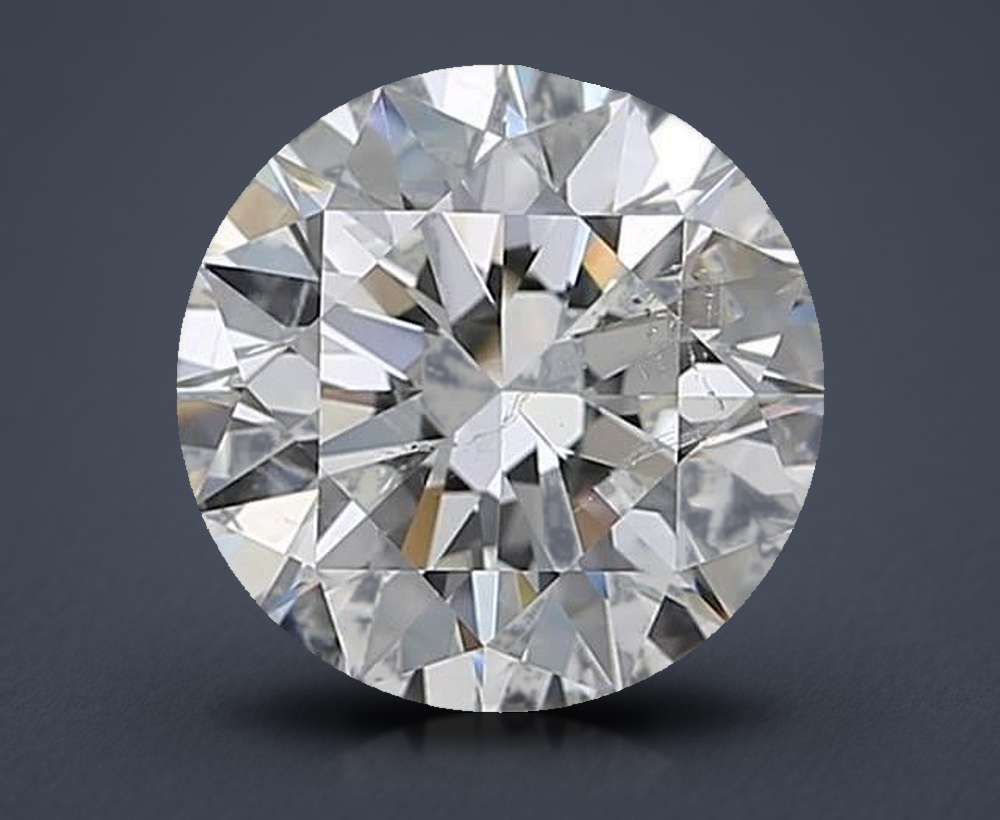 2.80ct G SI2 Rare Carat Ideal Cut Round Diamond