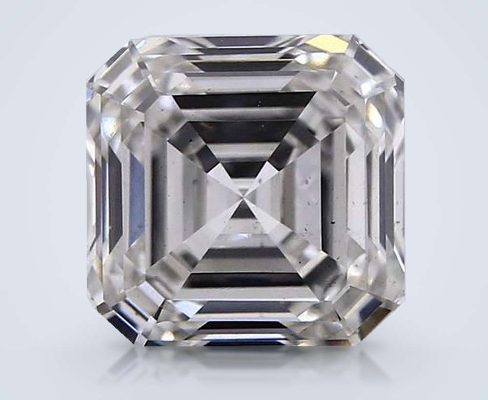 3.03ct H VS2 Rare Carat Ideal Cut Asscher Lab Grown Diamond