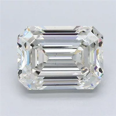 3.51ct H VS2 Rare Carat Ideal Cut Emerald Lab Grown Diamond