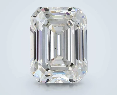 3.51ct H VS2 Rare Carat Ideal Cut Emerald Lab Grown Diamond