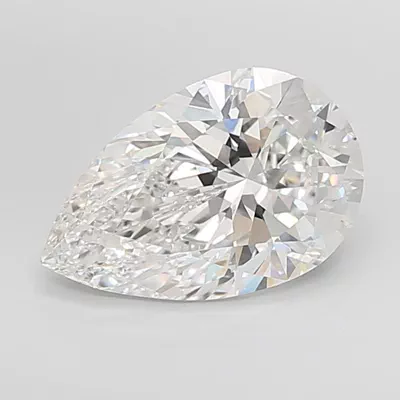 6.02ct F VVS2 Rare Carat Ideal Cut Pear Lab Grown Diamond