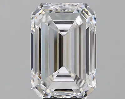 8.01ct D VVS1 Rare Carat Ideal Cut Emerald Diamond
