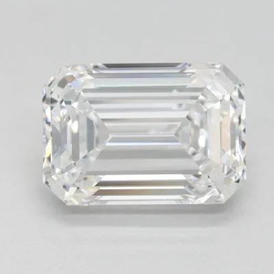 1.30ct D VVS1 Rare Carat Ideal Cut Emerald Lab Grown Diamond